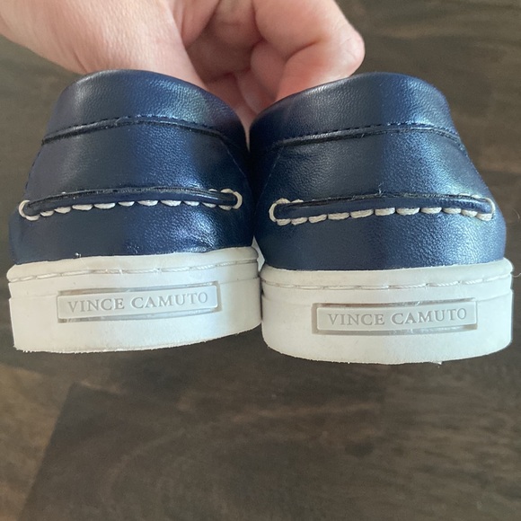 Vince Camuto boys loafers boat shoes Like new! Navy blue and white 3M - Picture 10 of 15